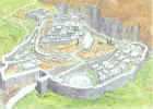 Artist's rendering of ancient Mycenae