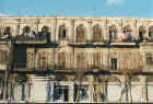 The wooden carving on the upper floors is exquisite 